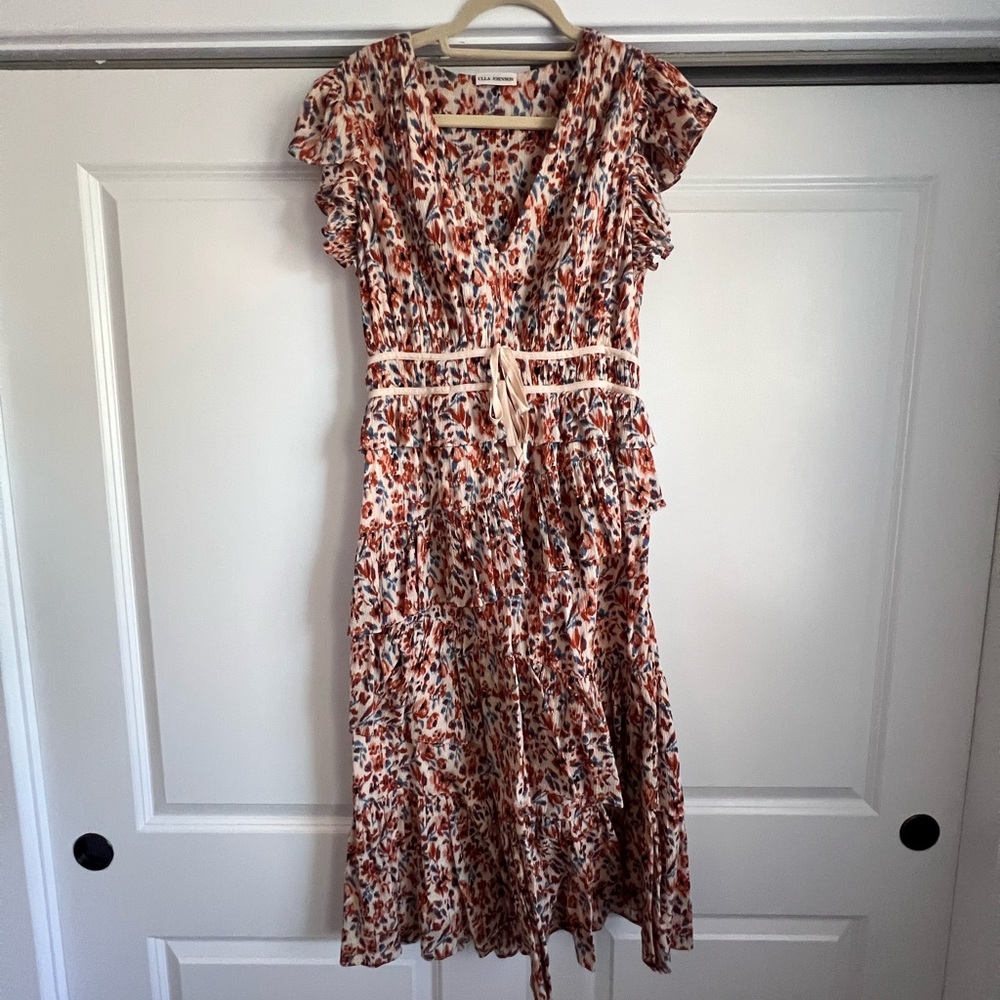 Ulla Johnson Madeline Floral Tiered Dress